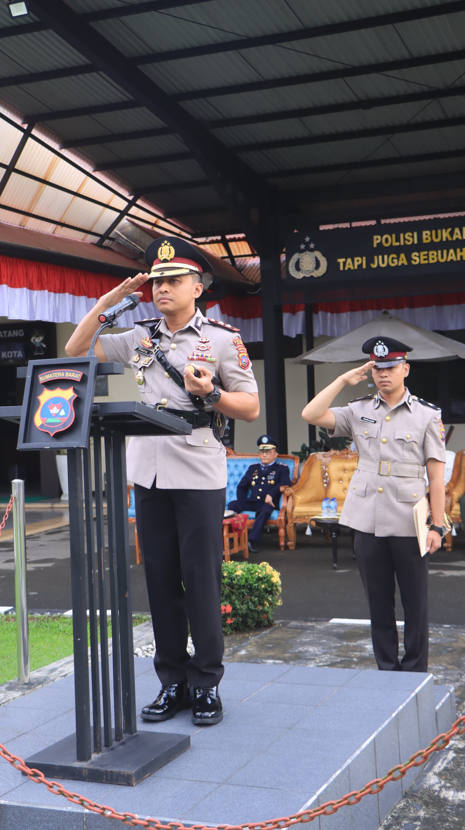Kapolres 50 Kota pimpin upacara Hari Juang Polri di Halaman Mako Polres 50 Kota
