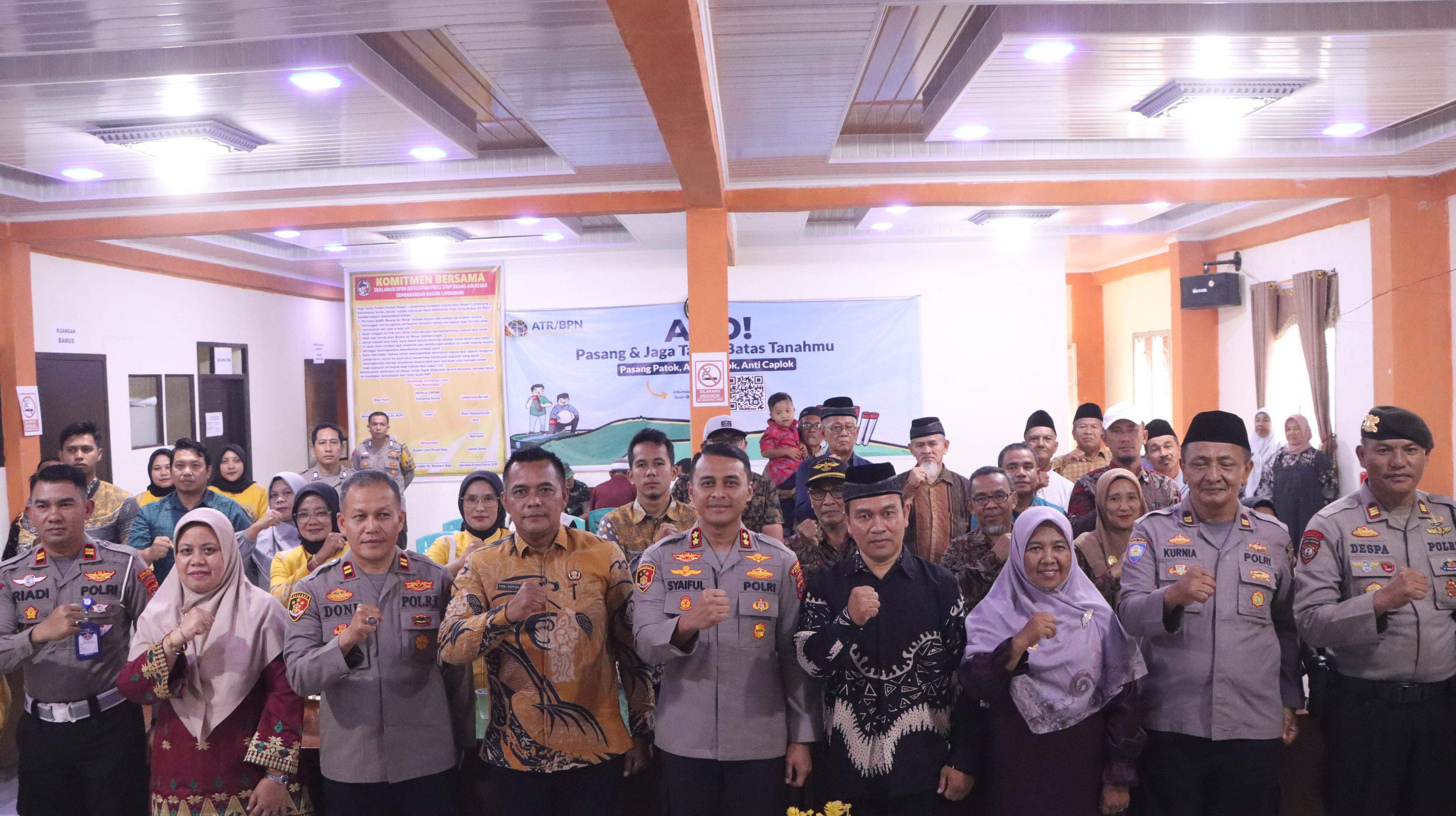 Jalin Silaturahmi, Kapolres 50 Kota Lakukan Safari Kamtibmas dengan Masyarakat Nagari Limbanang