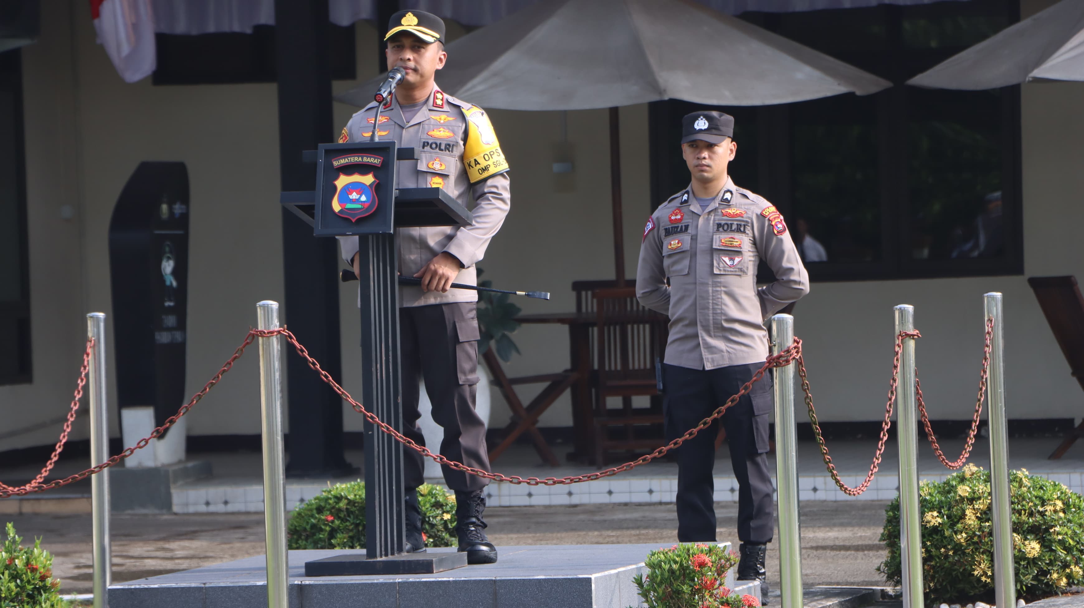 Apel Jam Pimpinan, Kapolres 50 Kota Sampaikan Arahan Pada Anggota