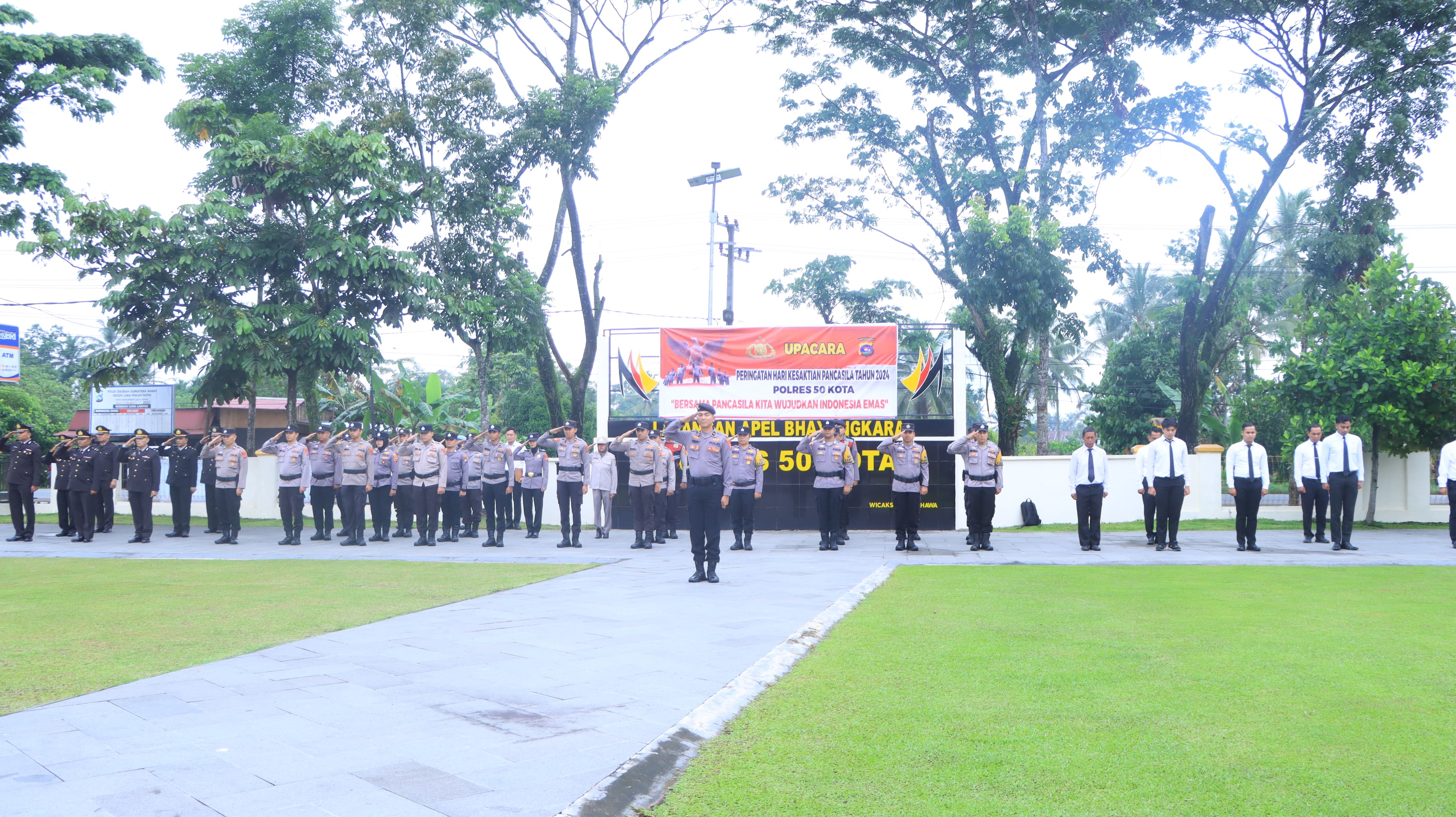 Polres 50 Kota Gelar Upacara Peringatan Hari Kesaktian Pancasila