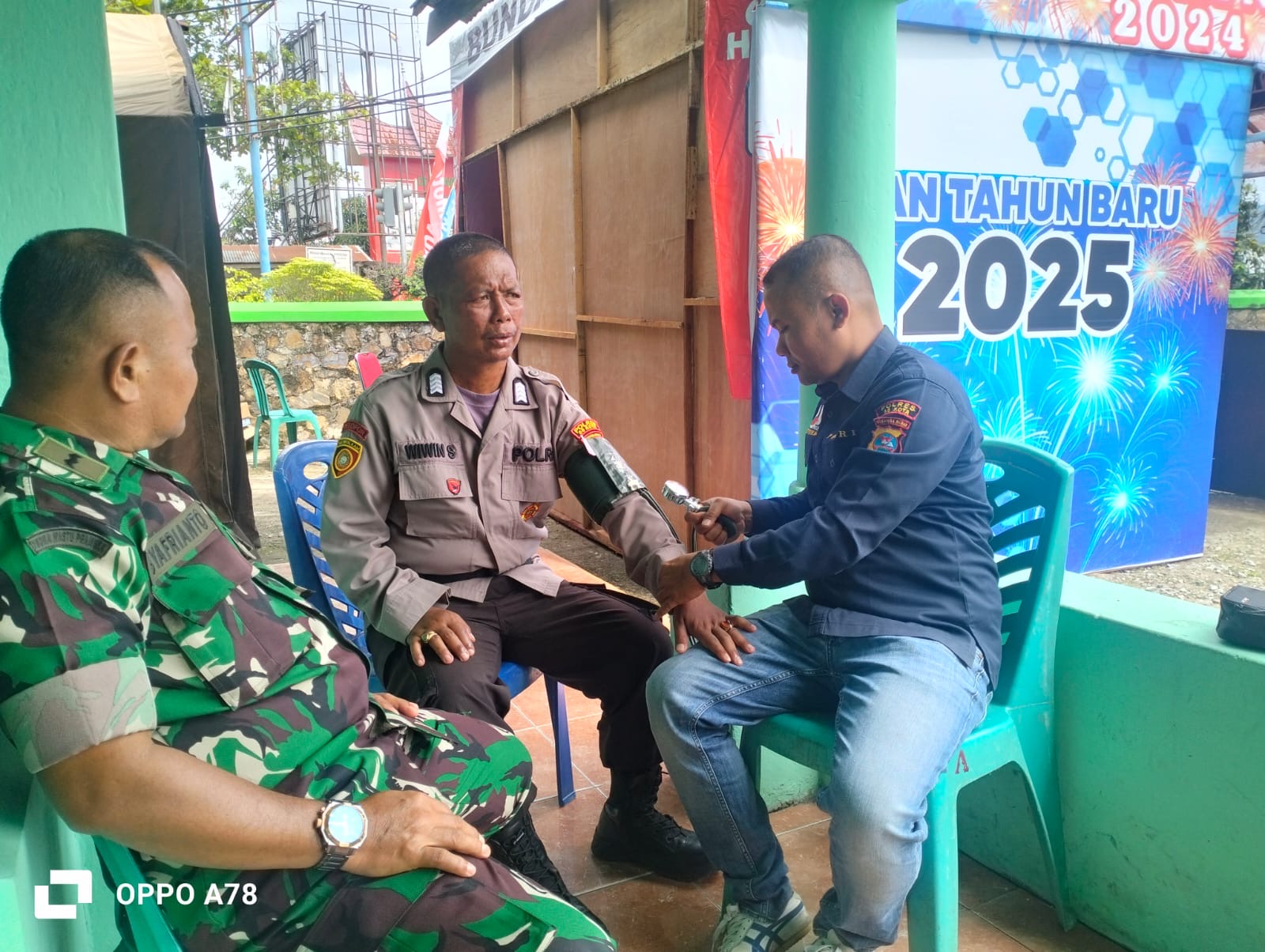 Sidokkes Polres 50 Kota Periksa Kesehatan Personel Ops Lilin Singgalang 2024