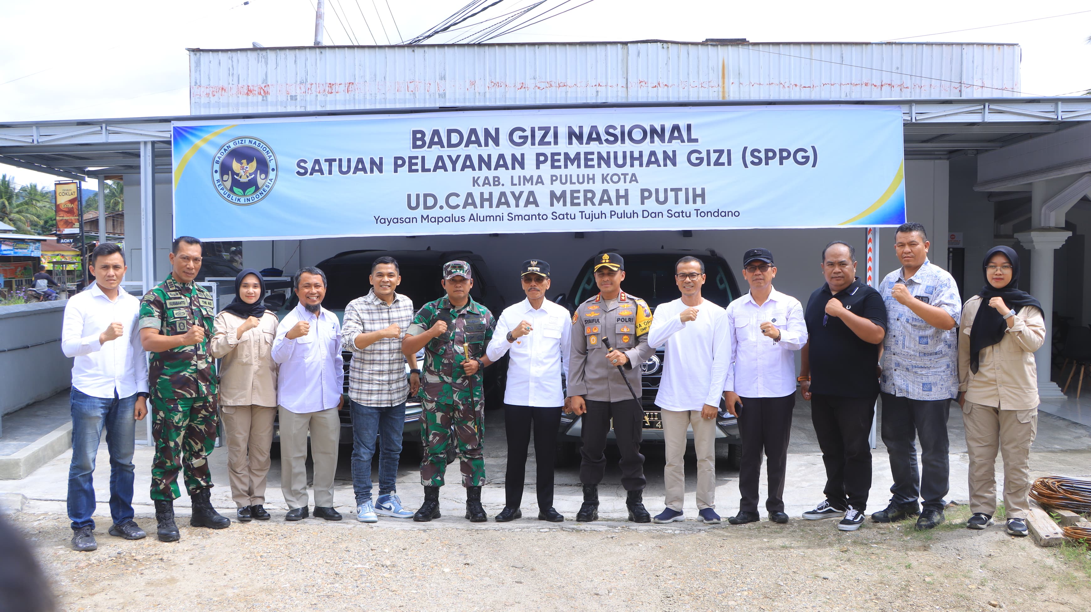 Kapolres 50 Kota, melaksanakan kegiatan peresmian Dapur Gizi Satuan Pelayanan Pemenuhan Gizi(SPPG) 