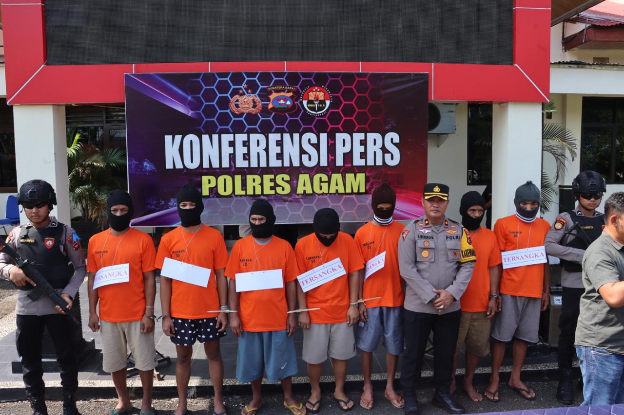 7 Tersangka Dibekuk!, Polres Agam Gempur Peredaran Narkoba