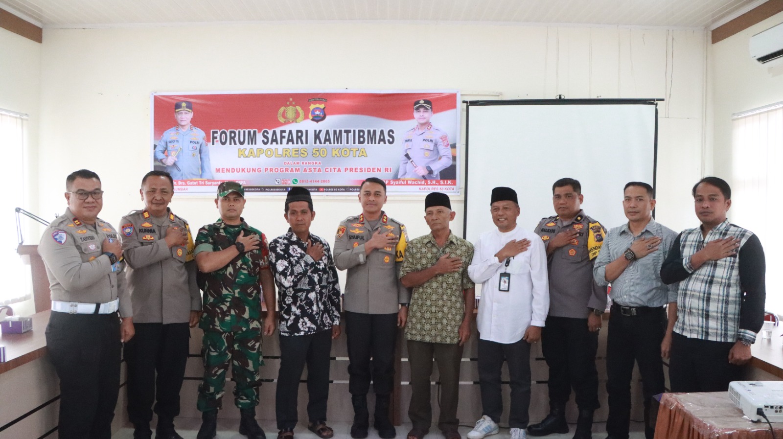 Safari Kamtibmas, Kapolres 50 Kota Perkuat Sinergi dengan Masyarakat Nagari Taram