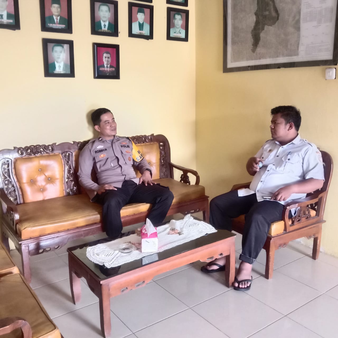 Bhabinkamtibmas Nagari Mungka dan Jopang Manganti  melaksanakan THTS/DDS dengan Perangkat Kenagarian Jopang Manganti