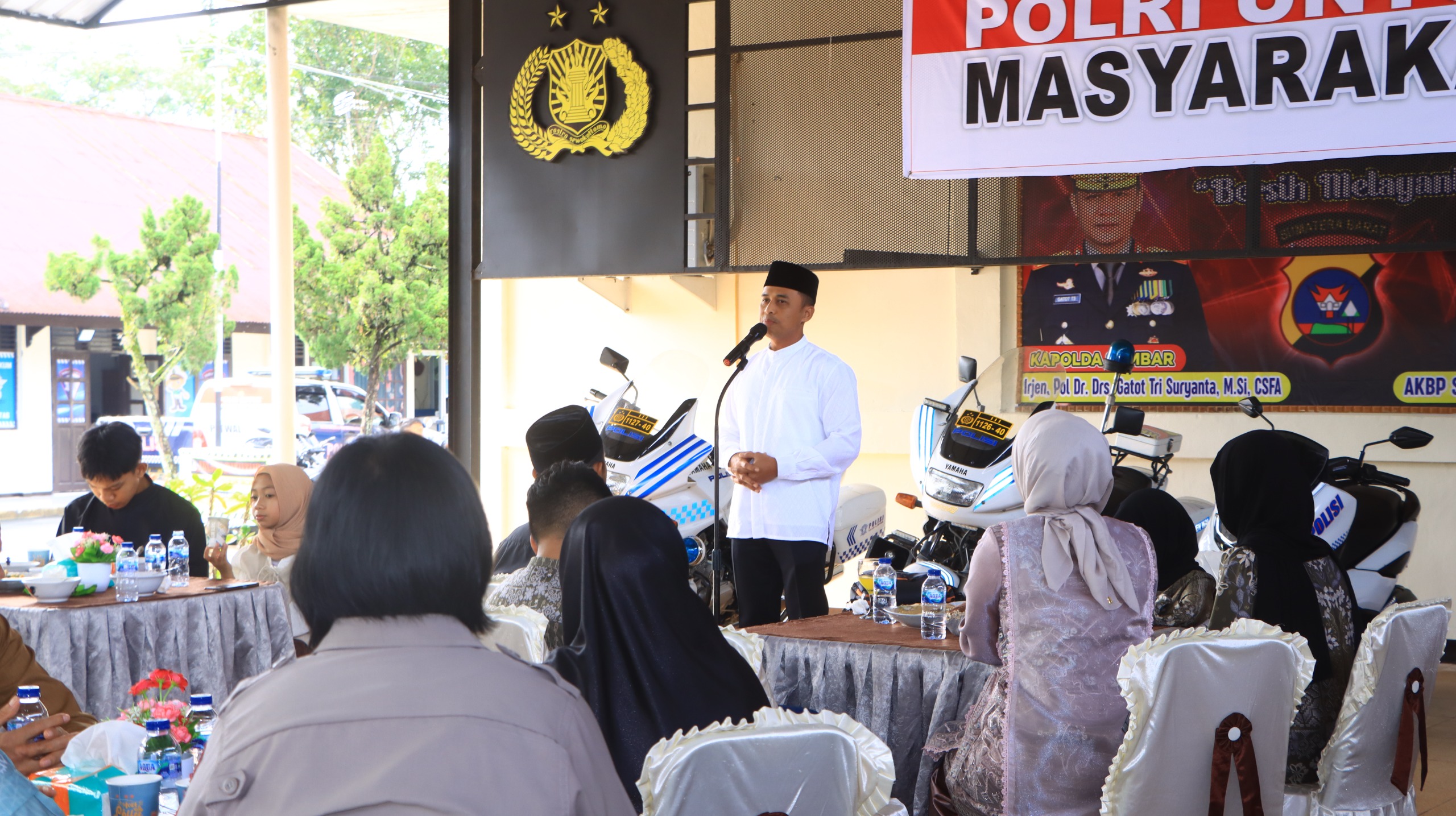 Personil Polres 50 Kota Sosialisasi Pemberantasan Premanisme Berkedok Ormas