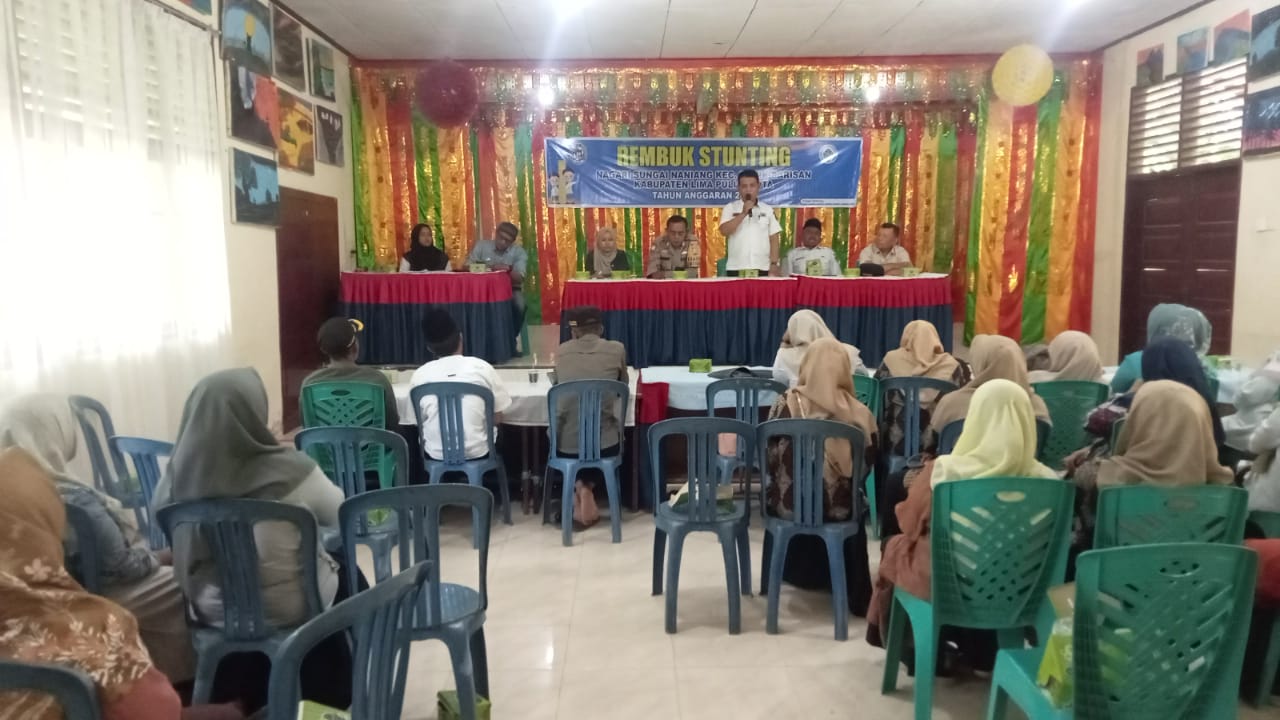 POLSEK SULIKI HADIRI RAPAT PENETAPAN DATA STUNTING DAN REMBUK STUNTING DI NAGARI SUNGAI NANIANG