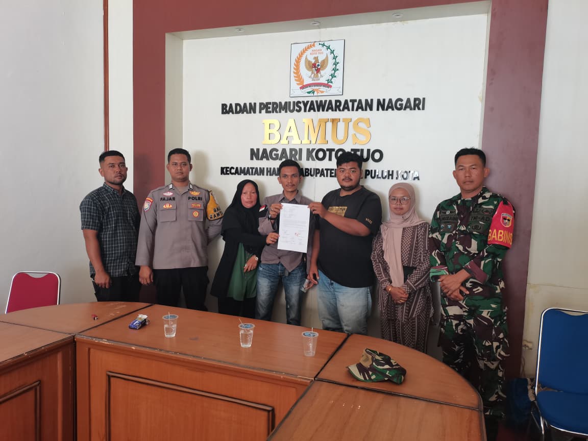 Bhabinkamtibmas Nagari Koto Tuo Laksanakan Problem Solving Kasus Pencurian Cabai