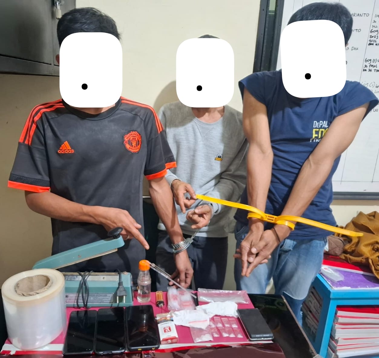 Satresnarkoba Polres 50 Kota Amankan Tiga Pria Diduga Penyalahguna Sabu di Kecamatan Guguak